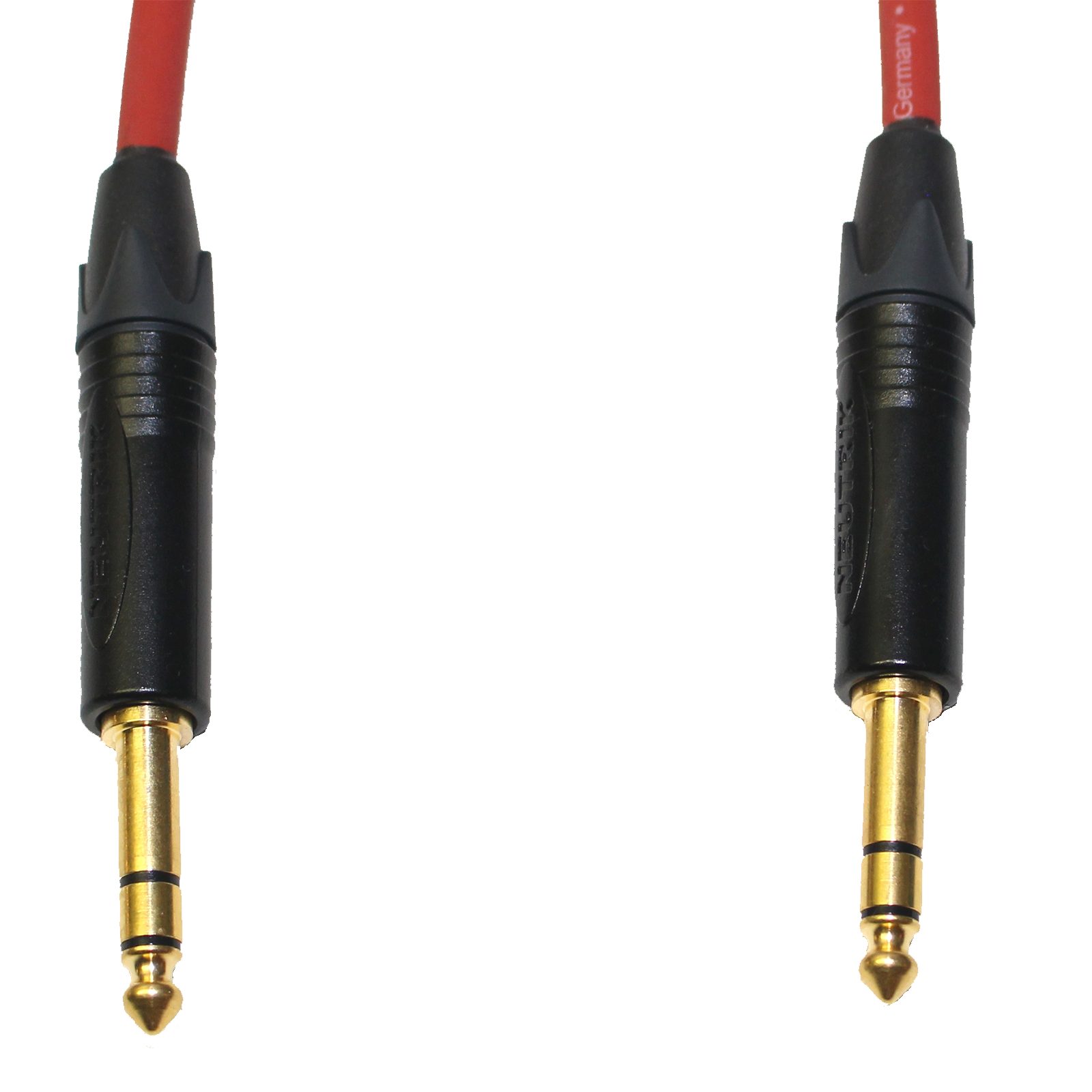 Audiokabel Jack 6,3 TRS/Jack 6,3 TRS Neutrik, zla. 1 m, SommerCable červený
