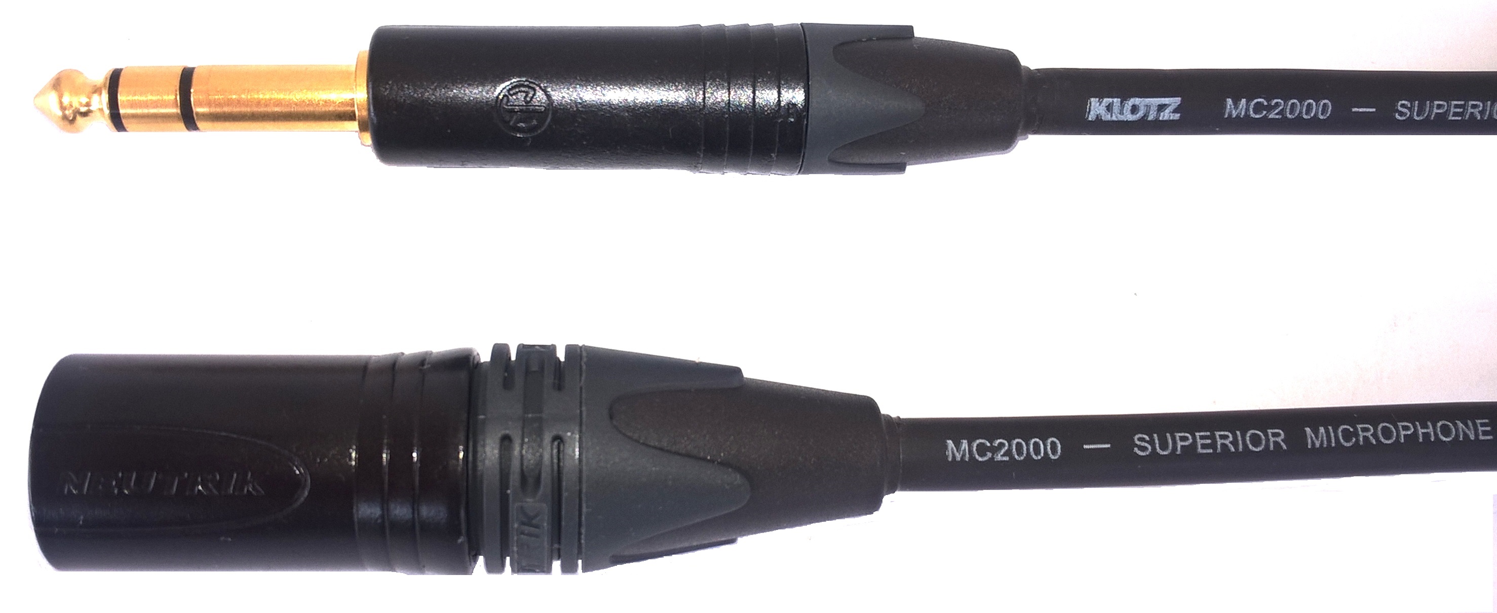 Audiokabel JACK 6,3 TRS/ XLR male, 1m, MC2000