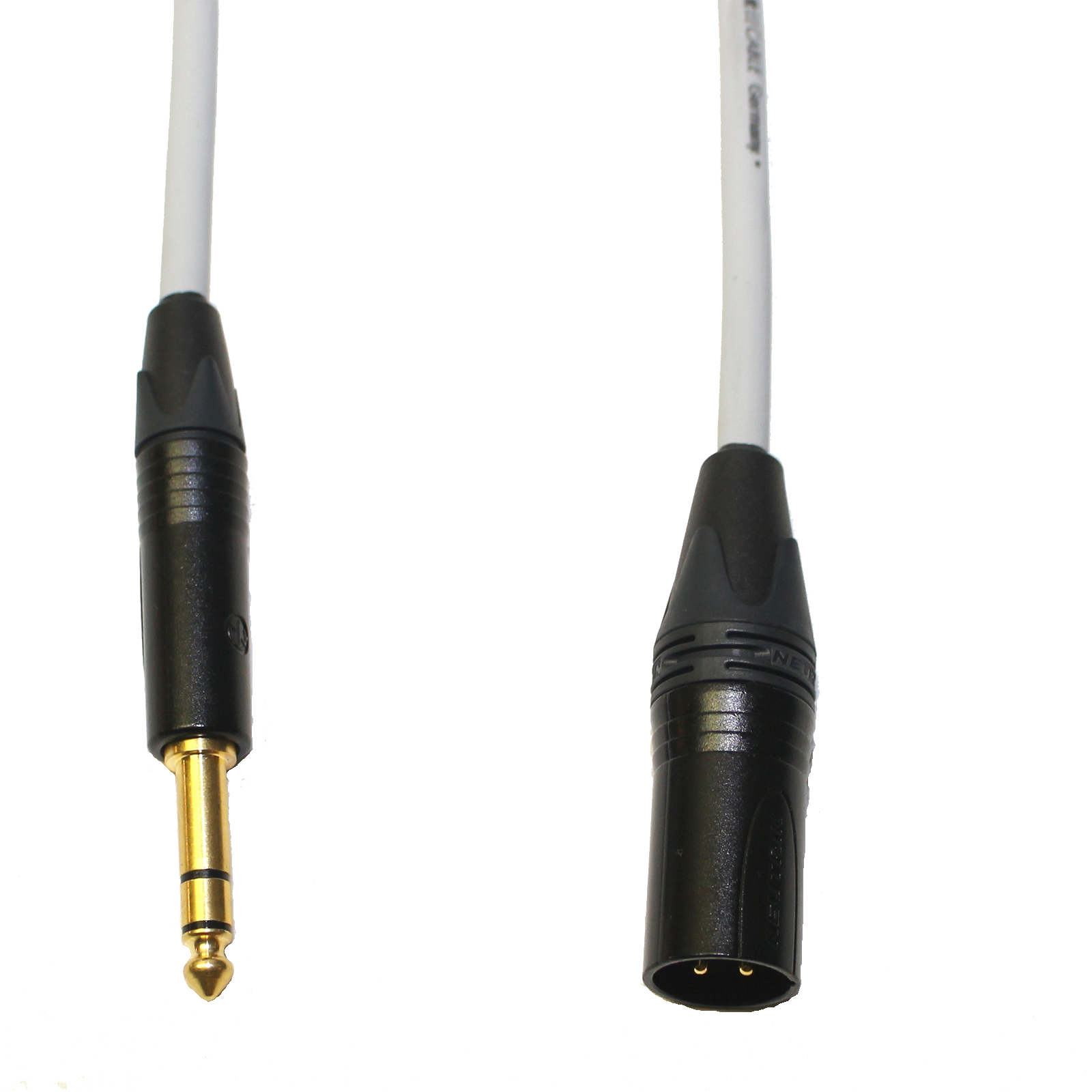 Audiokabel Jack 6,3 TRS/XLR male Neutrik, zla. 1,5 m, SommerCable  šedý