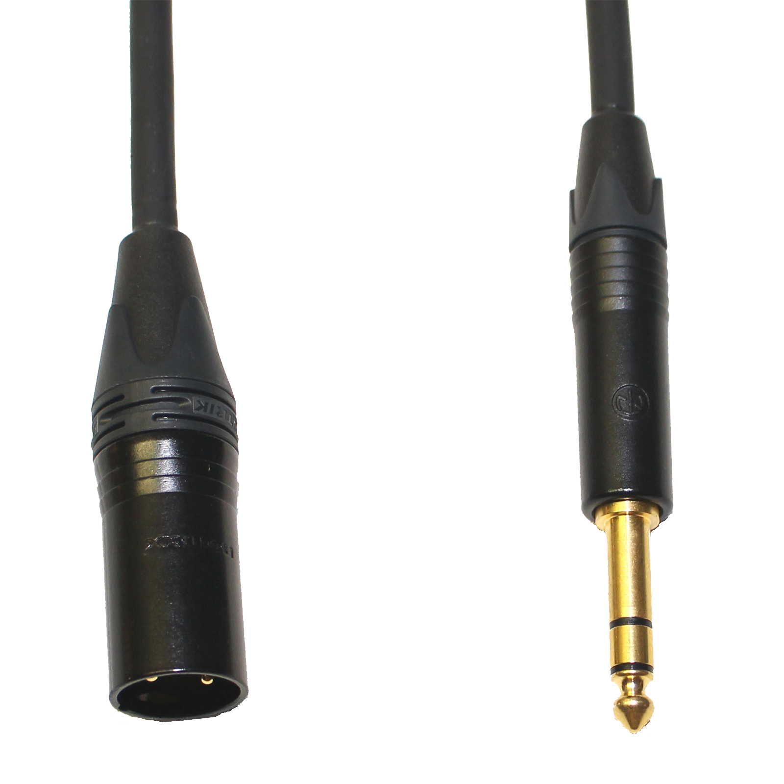 Audiokabel Jack 6,3 TRS/XLR male Neutrik, zla. 1,5 m, SommerCable  černý