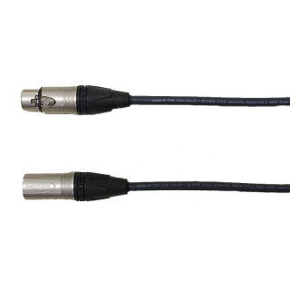 DMX kabel 3pin XLR/XLR 1 m TASKER TSK1038