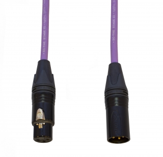 Audiokabel XLR konektor Neutrik poz. male/female  35 m, Sommer, fialový