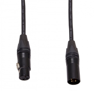 Audiokabel XLR konektor poz. Neutrik male/female  20 m, Sommer, černý