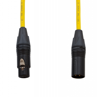 Audiokabel XLR konektor Neutrik poz. male/female  2 m, Sommer, žlutý