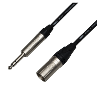 Audiokabel Jack 6,3 mm - XLR male, délka 1 m, Klotz MY206