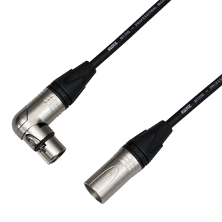 Audiokabel XLR konektor female úhlový / male přímý, délka 1 m, MY206