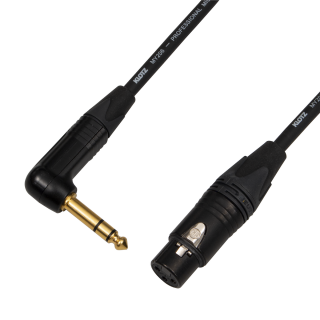 Audiokabel Jack 6,3 mm úhlový zl. - XLR female zl., délka 1 m, Klotz MY206