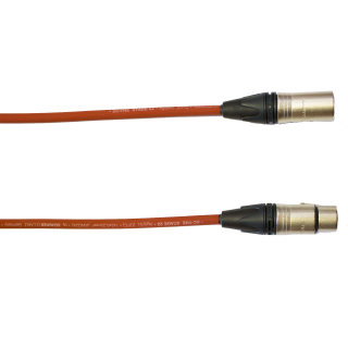 Audiokabel XLR konektor Neutrik male/female, Sommer, červený