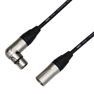 Audiokabel XLR konektor female úhlový / male přímý, MY206
