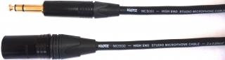 Audiokabel JACK 6,3 TRS/XLR male, 20m, MC5000