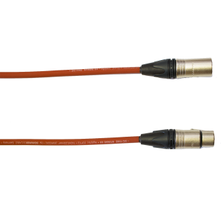 Audiokabel XLR konektor Neutrik male/female  1,5 m, Sommer, červený