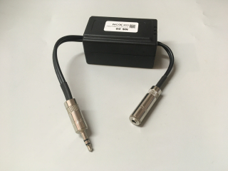 DI box stereo galvanický oddělovač Jack 3,5 mm male - 1x Jack 3,5 mm female