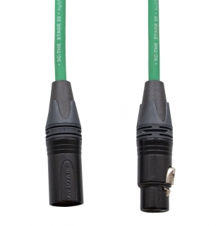 Audiokabel XLR konektor Neutrik poz. male/female  5 m, Sommer, zelený