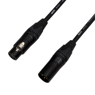 Audiokabel XLR pozlacený konektor male / female, 0,5 m, Klotz MY206