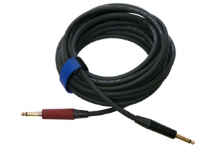 Kytarový kabel Jack 6,3 přímý zlacený s vypínačem/ Jack 6,3 mono přímý , 9m TSK