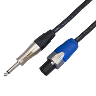 Reproduktorový kabel Jack 6,3mm - speakon, Tasker C275 2 x 1,5 mm