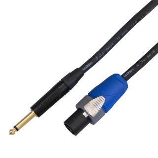 Reproduktorový kabel Jack 6,3mm zlacený - speakon, Tasker C275 2 x 1,5 mm
