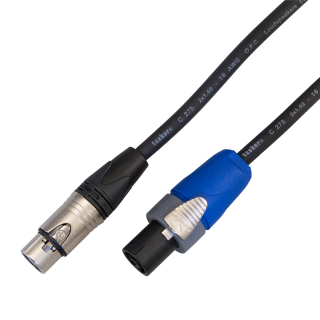 Reproduktorový kabel Speakon - XLR female, Tasker C275, 2x 1,5 mm, 