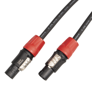 Reproduktorový kabel 2x Speakon červený, Tasker C276, 2x 2,5 mm, 