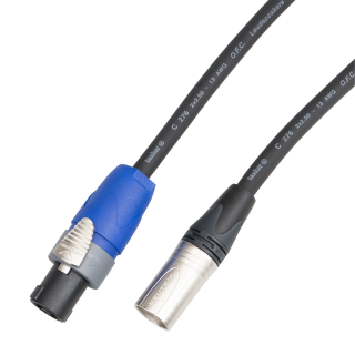 Reproduktorový kabel Speakon - XLR male, Tasker C276, 2x 2,5 mm, 