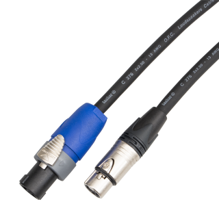 Reproduktorový kabel Speakon - XLR female, Tasker C276, 2x 2,5 mm, 