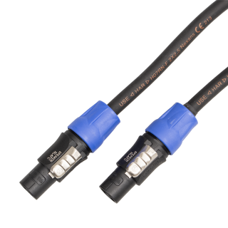 Reproduktorový kabel 2x Speakon modrý, Titanex 2x 2,5 mm, 