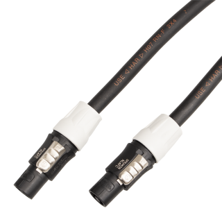 Reproduktorový kabel 2x Speakon šedý, Titanex 2x 4 mm, 