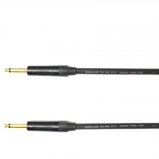 Kytarový kabel Jack 6,3 mono přímý/ Jack 6,3 mono přímý, 15 cm, TSK1032